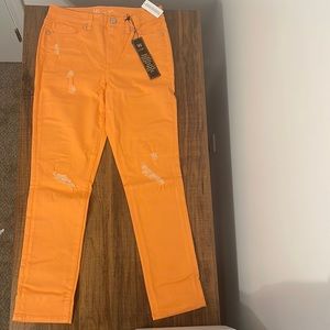 Diane Gilman peach jeans